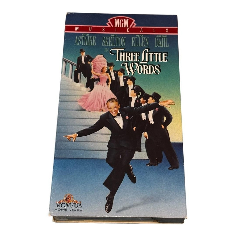 Vintage Three Little Words VHS MGM/UA Home Video 1950 Fred Astaire Musical NTSC